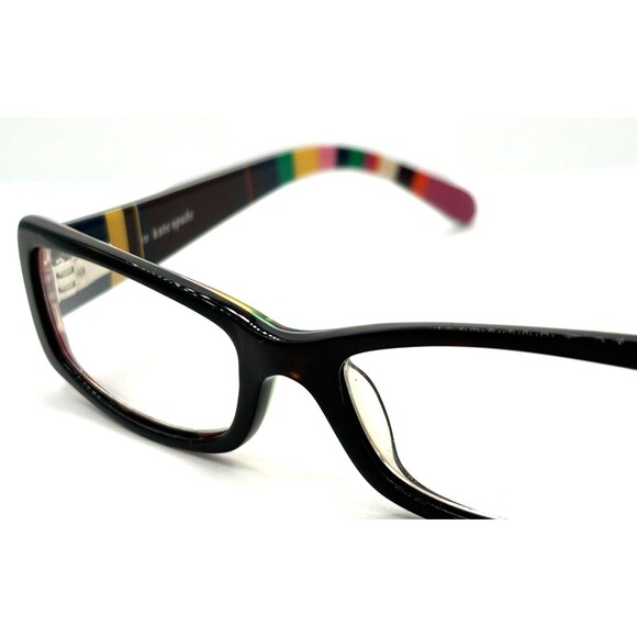 Kate Spade KSR02 TS10 51-16 Eyeglasses Frames Only Dk Tortoise MultiColr Stripe - Picture 16 of 16